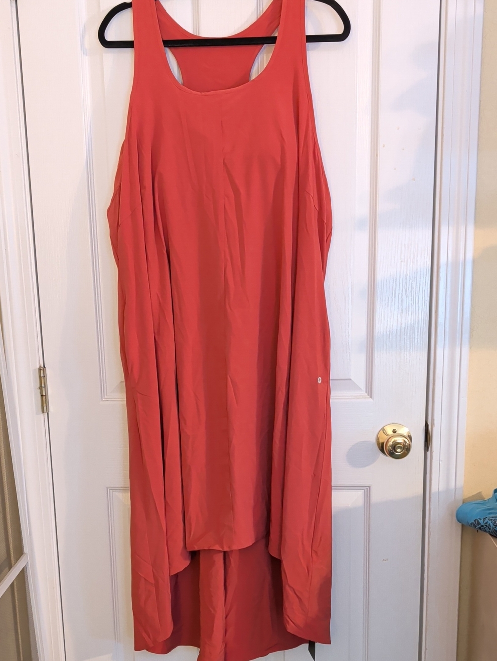 HALARA Coral Sleeveless High-Low Tank Dress